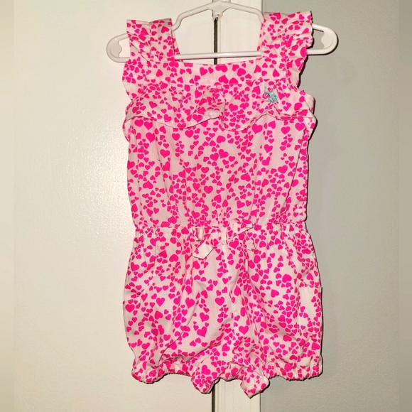 U.S. Polo Associates 3T Hearts Romper - Picture 1 of 6